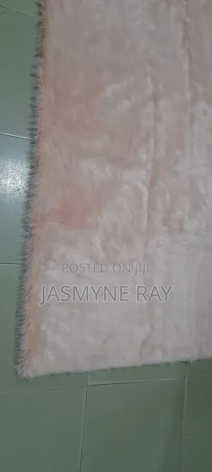 Cherry Pink Fur Rug 3ft by 5ft