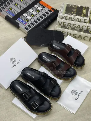 Versace Quality Leather Slippers