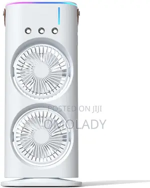 Double Head Rechargeable Air Cooler Fan