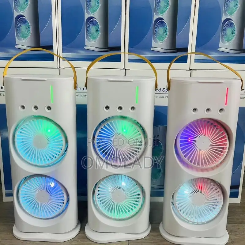 Double Head Rechargeable Air Cooler Fan