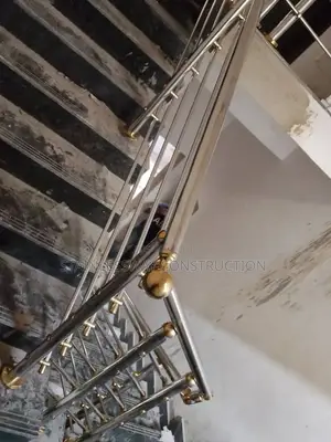 Stainless Steel Handrails With Touch of Gold