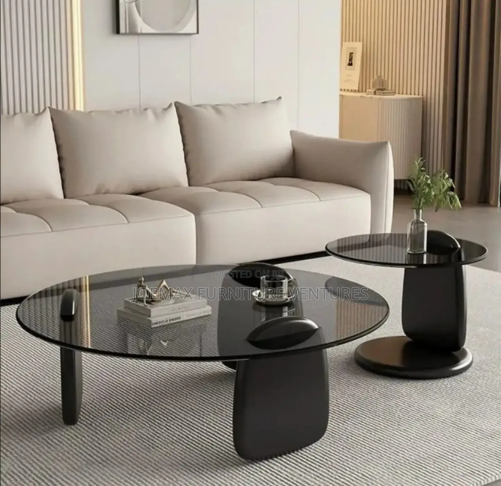 Coffee Table With One Stool.