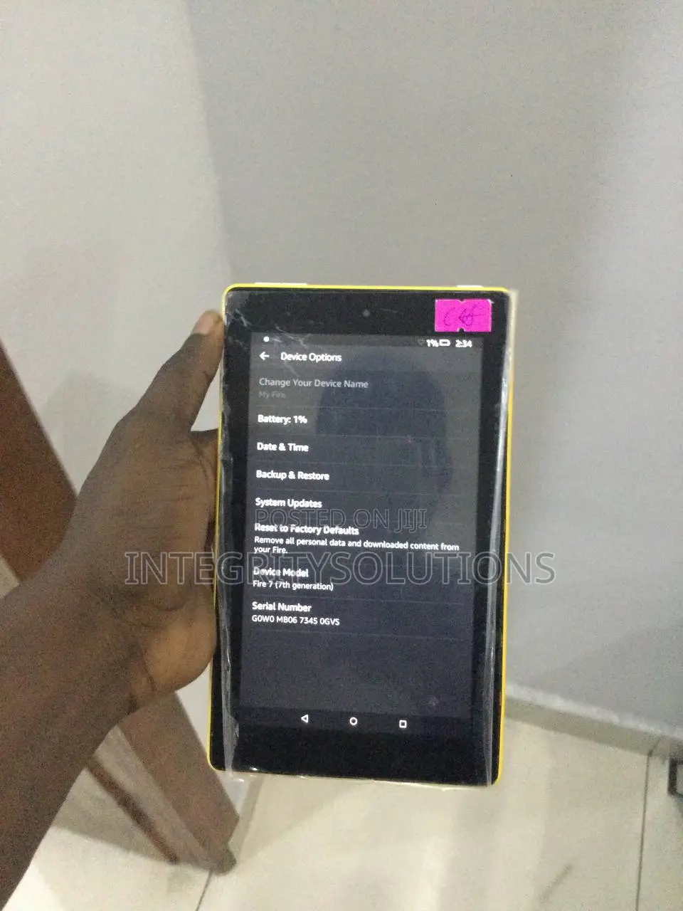 Amazon Fire 7 32 GB Yellow