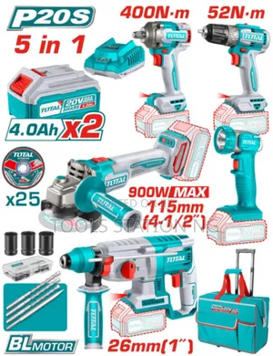 5 in 1 20v Cordless Brushless Combo Set