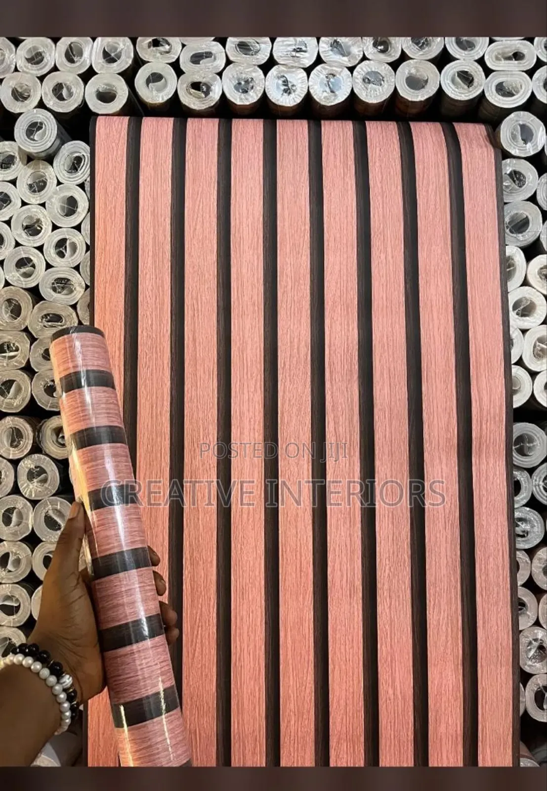 3d Exclusive Flutted Wallpaper