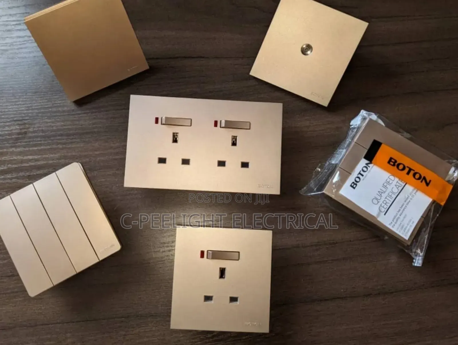Original Gold Switch and Socket