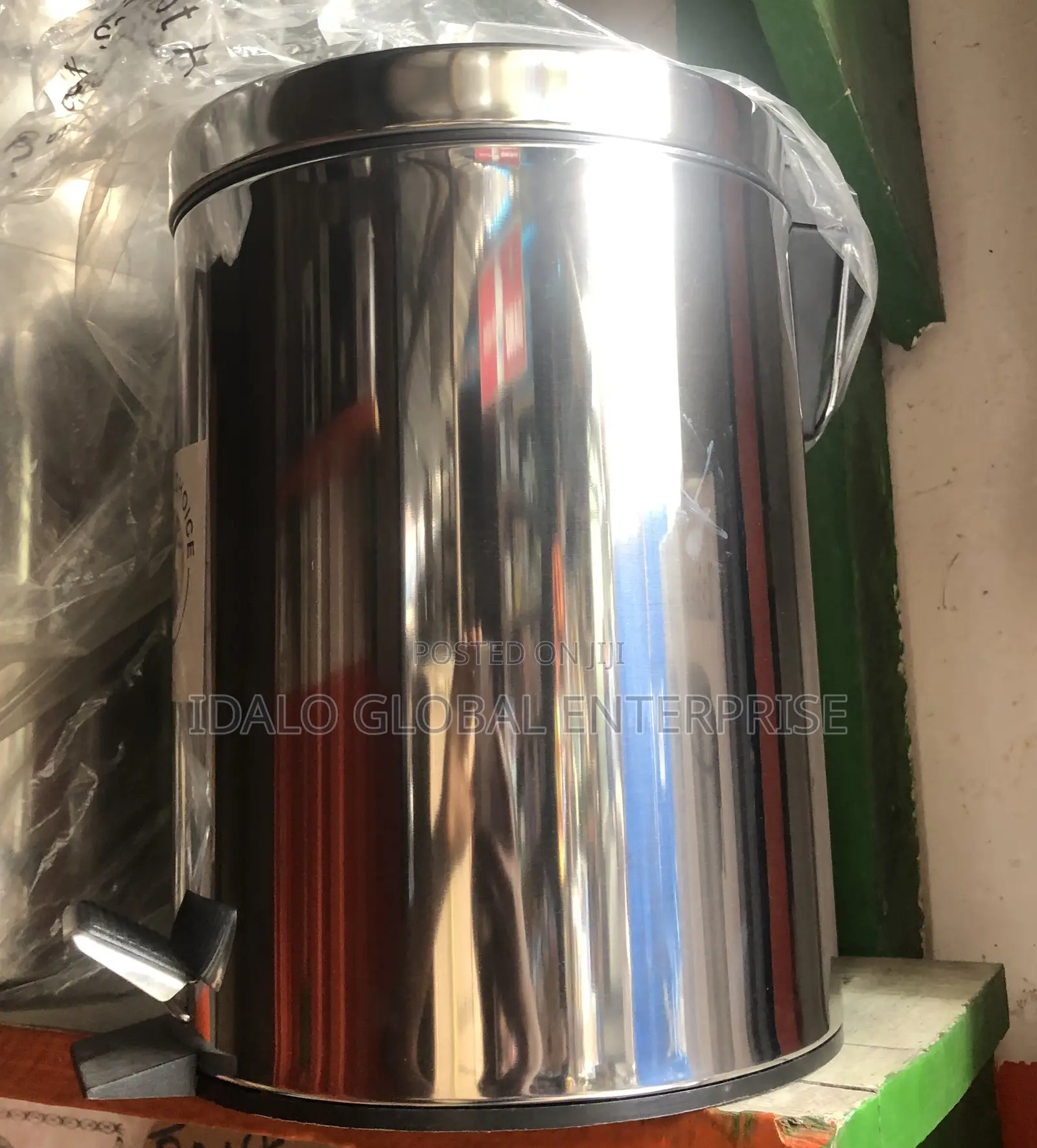5L Stainless Pedal Bin