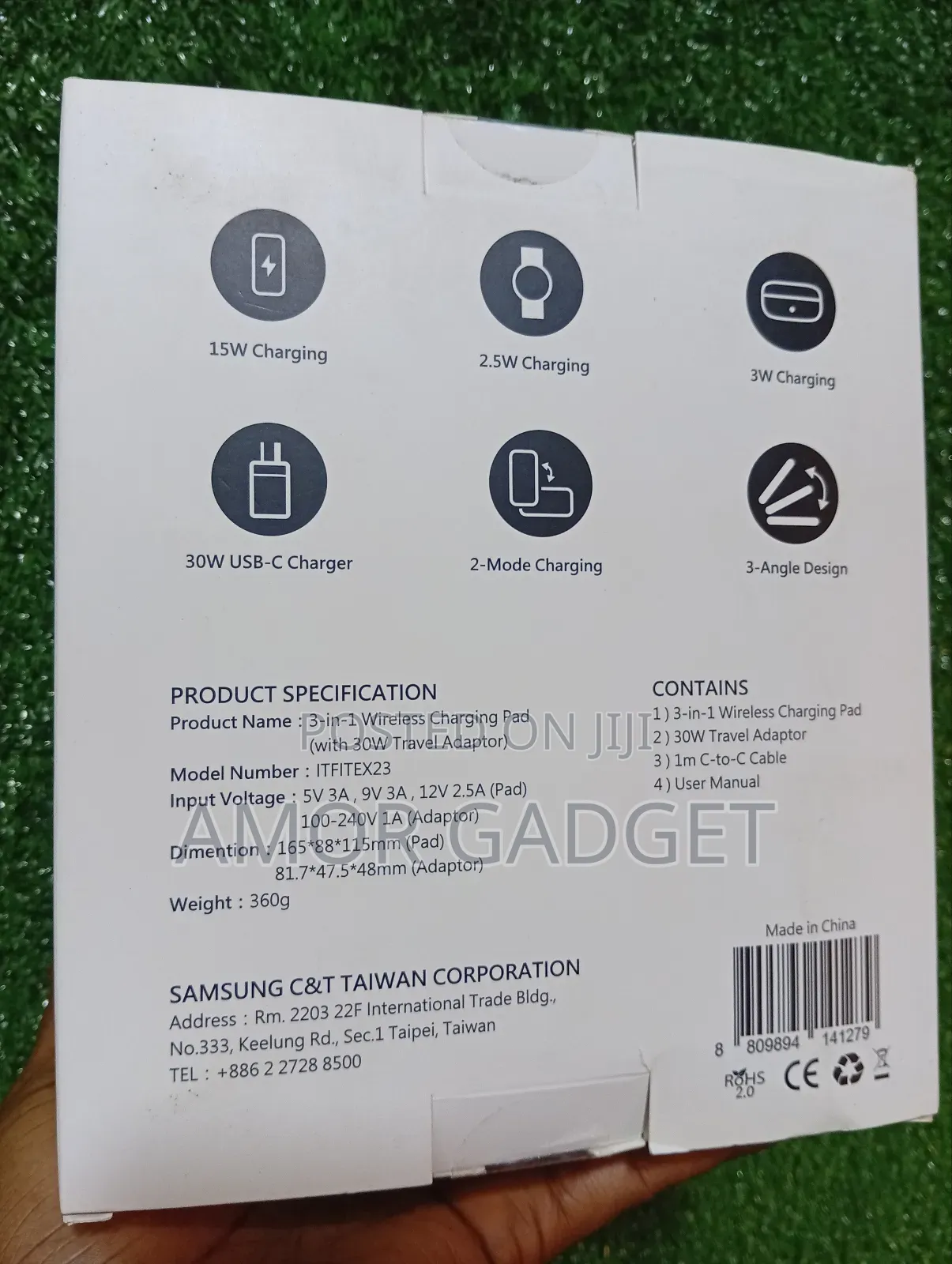 ITFIT 3-in-1 Wireless Charging Pad+30W Travel Adaptor