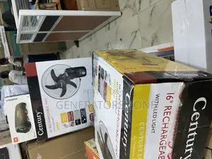 LED Light Feature Century 16" Recheargeable Fan