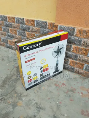 Very Efficient 18" Mist Century Rechargeable Fan-Usb Port