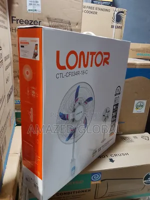 Long-Lasting 18" Rechargeable Lontor Standing Fan -Usb Port