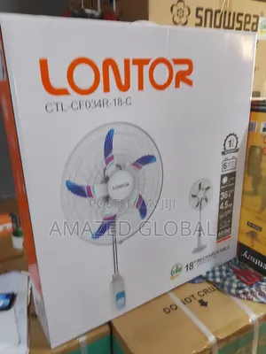 Strong Lasting Rechargeable 18 Lontor Standing Fan
