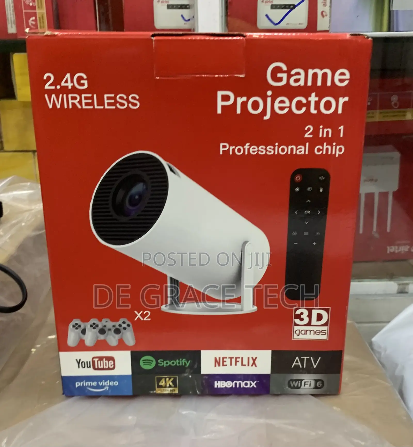 Game Projector Wireless 2in 1