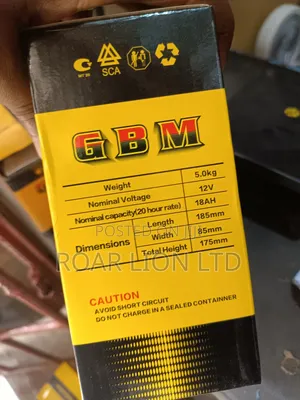 Gbm 18ah Dry Cell