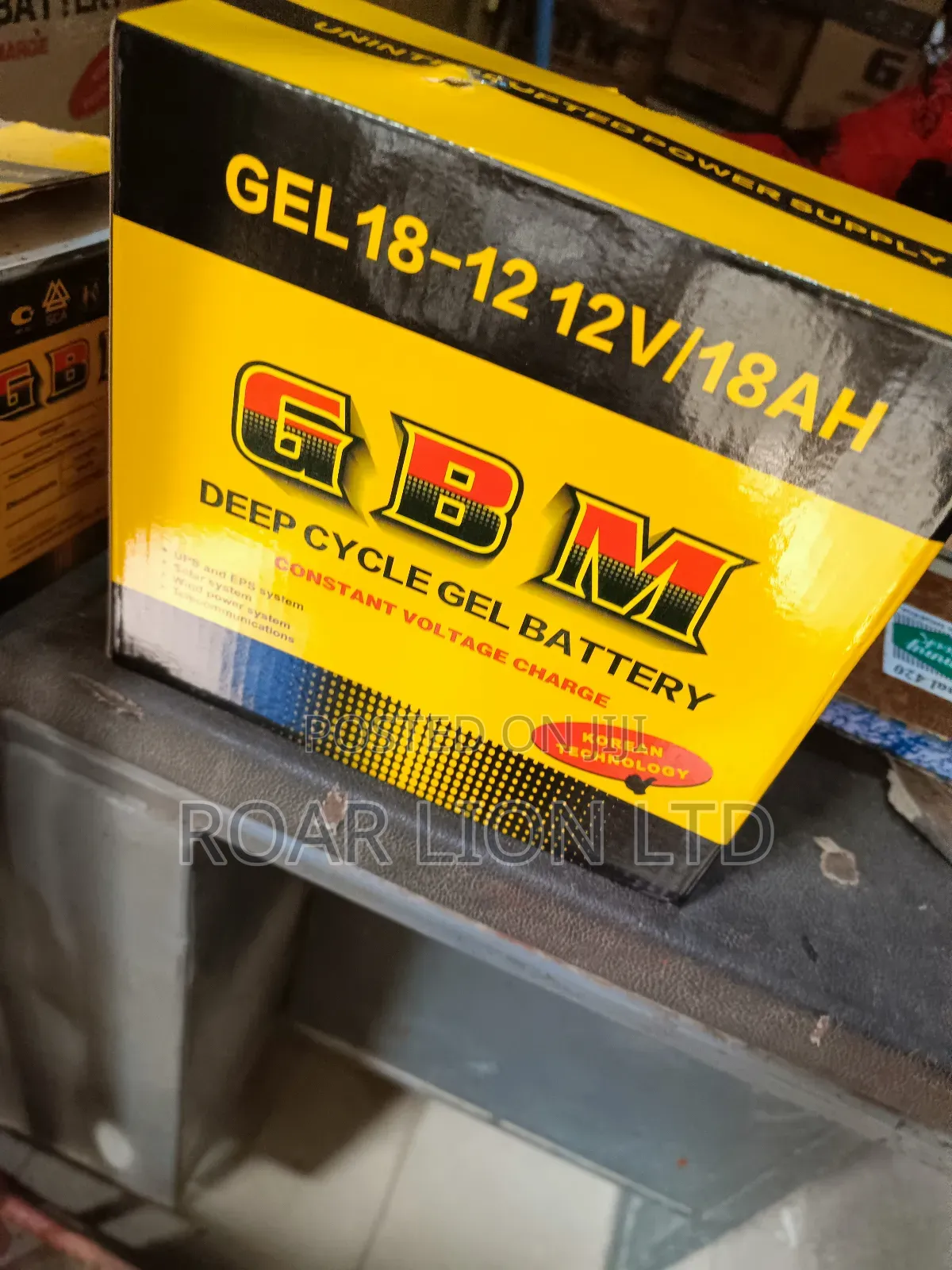 Gbm 18ah Dry Cell