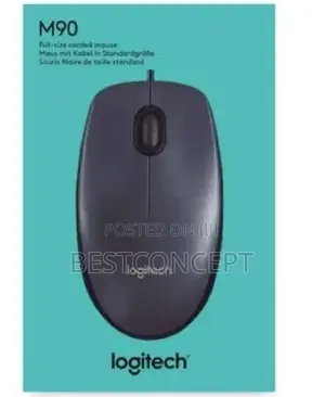 Logitech M90 Full-Size Corded Mouse