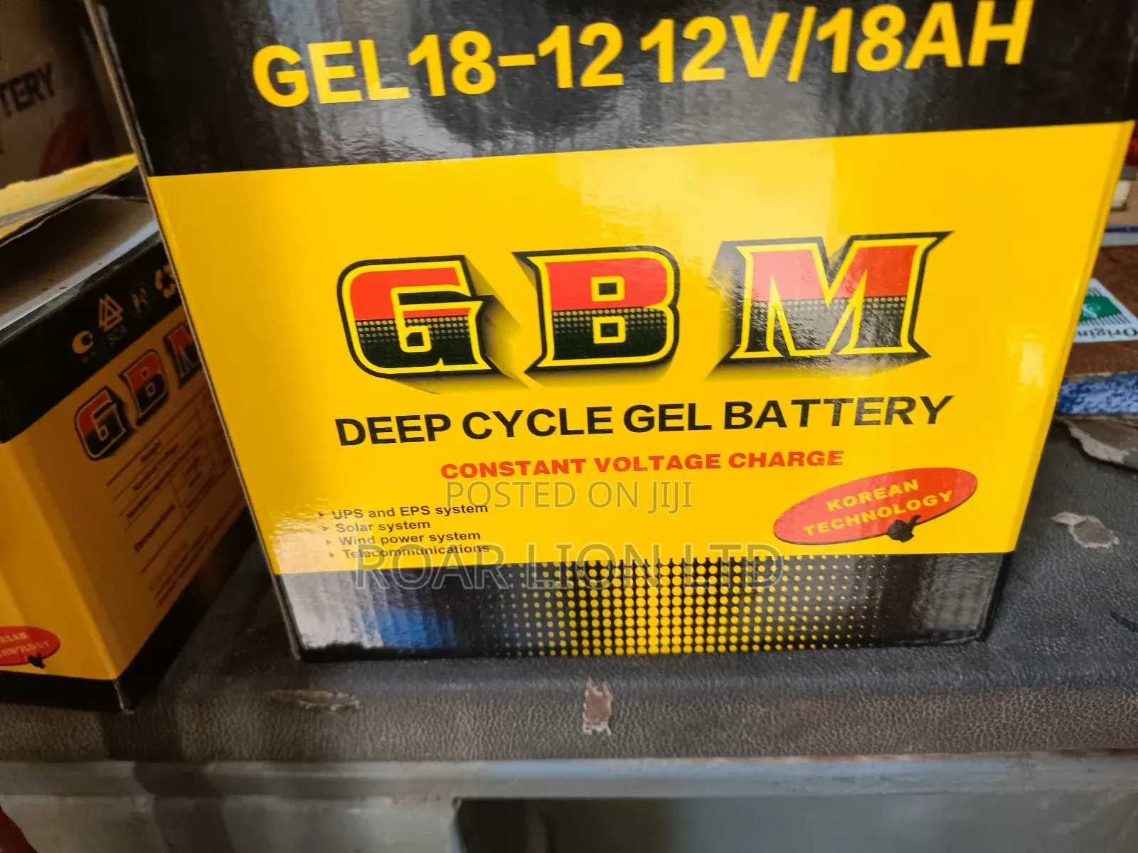 Gbm 18ah Dry Cell