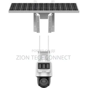 Hikvision Solar Powered Dual Security Pt Camera Setup - 2mp