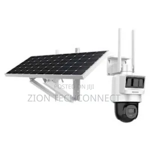 Hikvision Solar Powered Dual Security Pt Camera Setup - 2mp