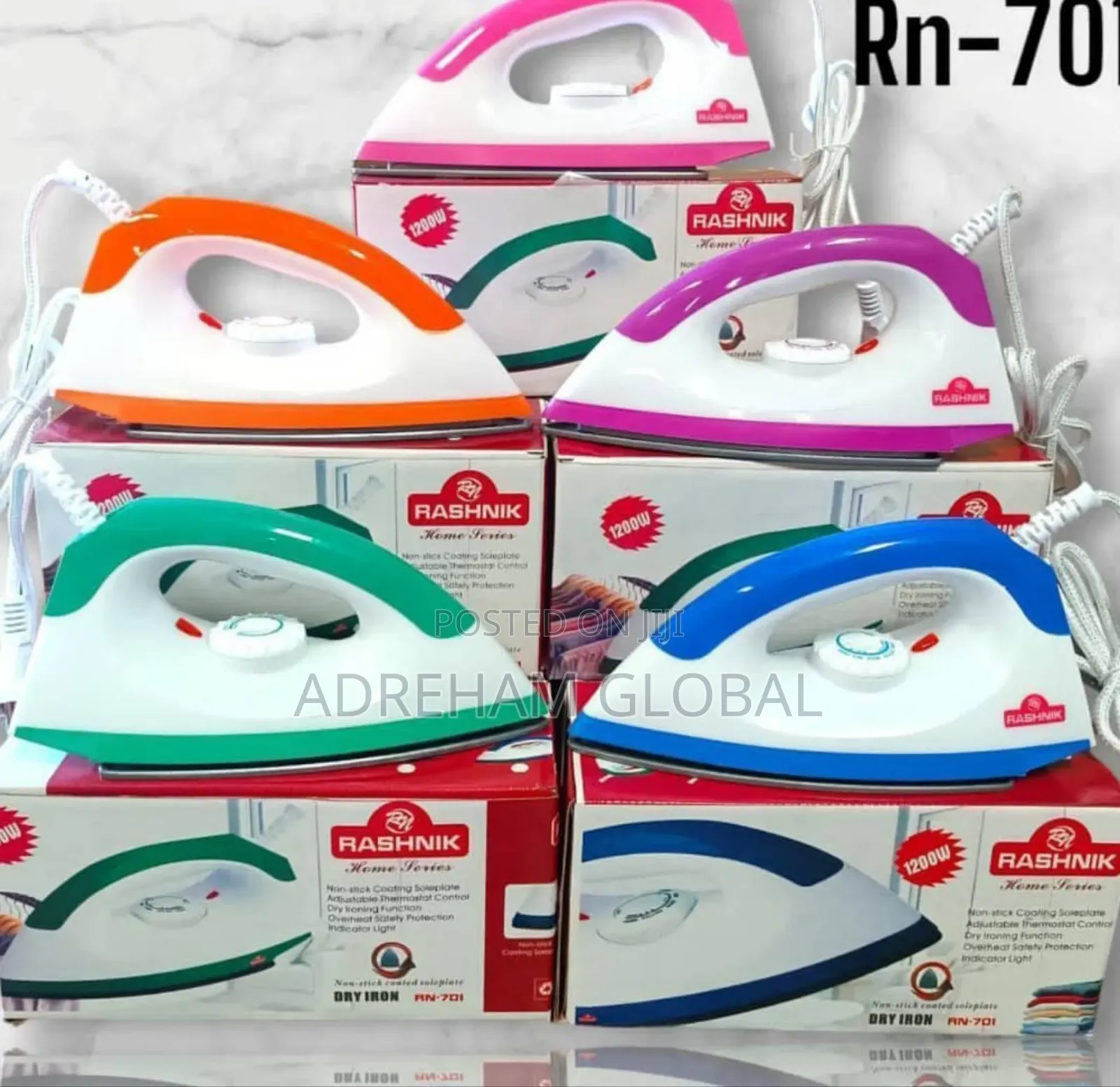 Rashnik Dry Iron, 1200watts