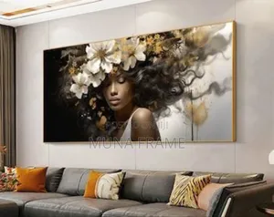 39×70 Abstract New Design Wall Painted Canvas Artwork