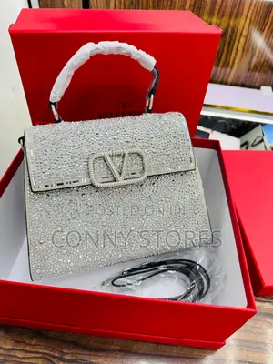 Top Quality Valentino Garavani Crystal Luxury Female Handbag