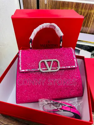 Photo - Top Quality Valentino Garavani Crystal Luxury Female Handbag