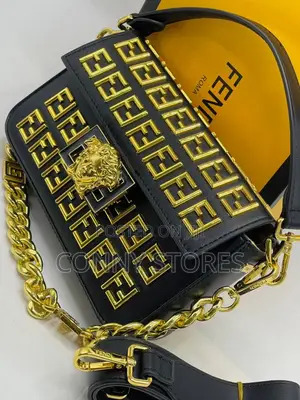 Original Quality Fendi Roma Embroidery Luxury Women Handbag