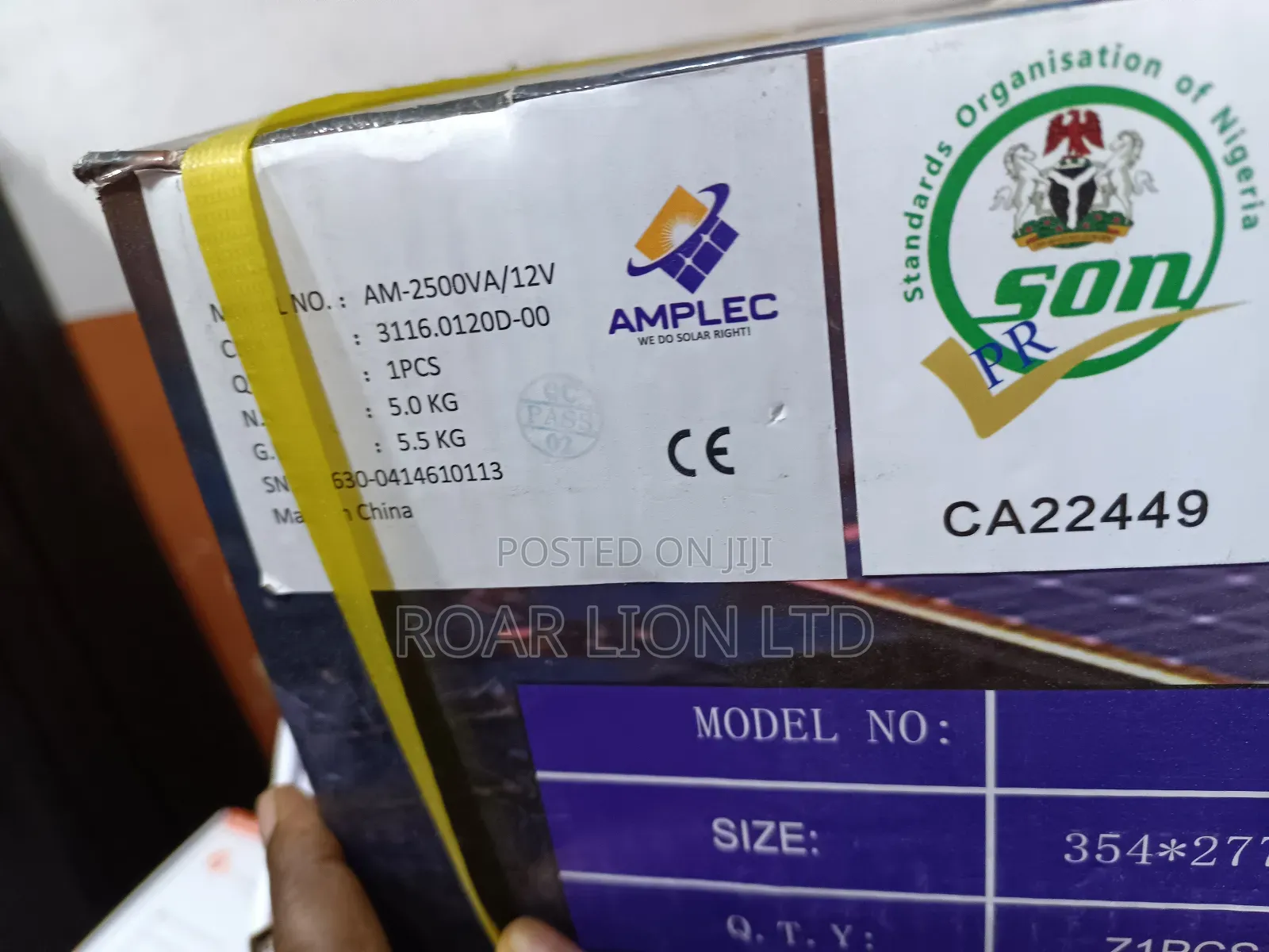 Amplec 2.5kva 12V Hybrid Inverter