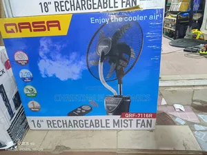 QASA 16" Mist Rechargeable Fan Brand New