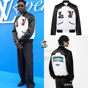 Photo - Louis Vuitton Bicolor Satin Bomber Jacket