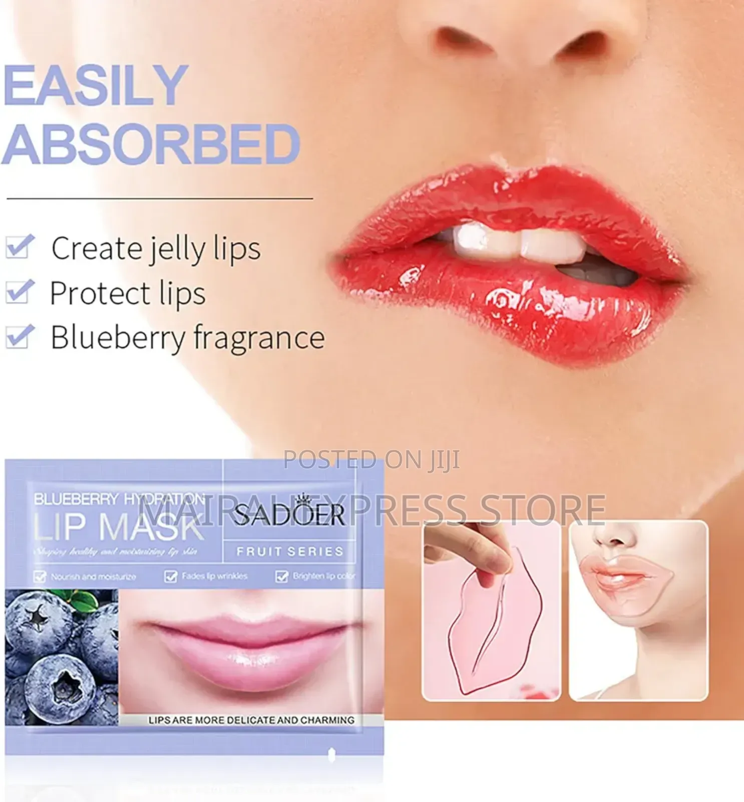 10pcs Collagen Fruit Lip Mask (Sk-hans Brand)
