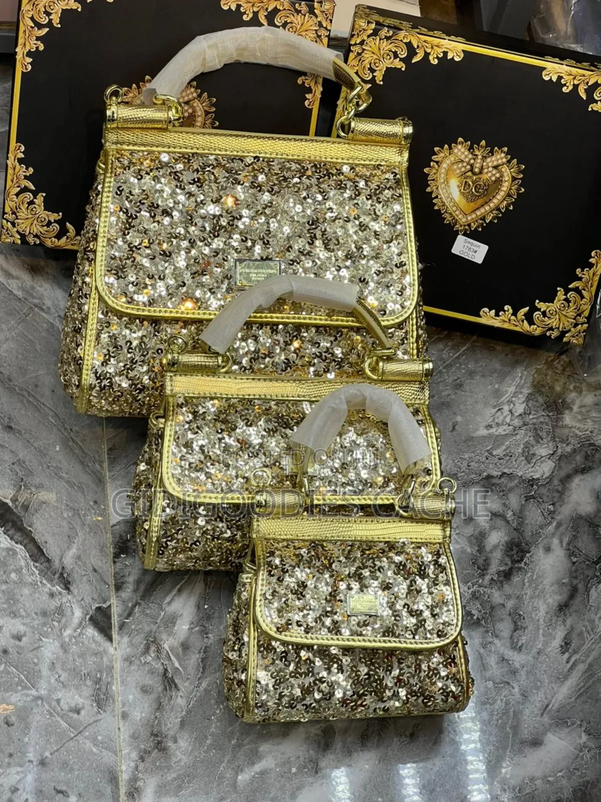 Luxe DG Sequin Handbags