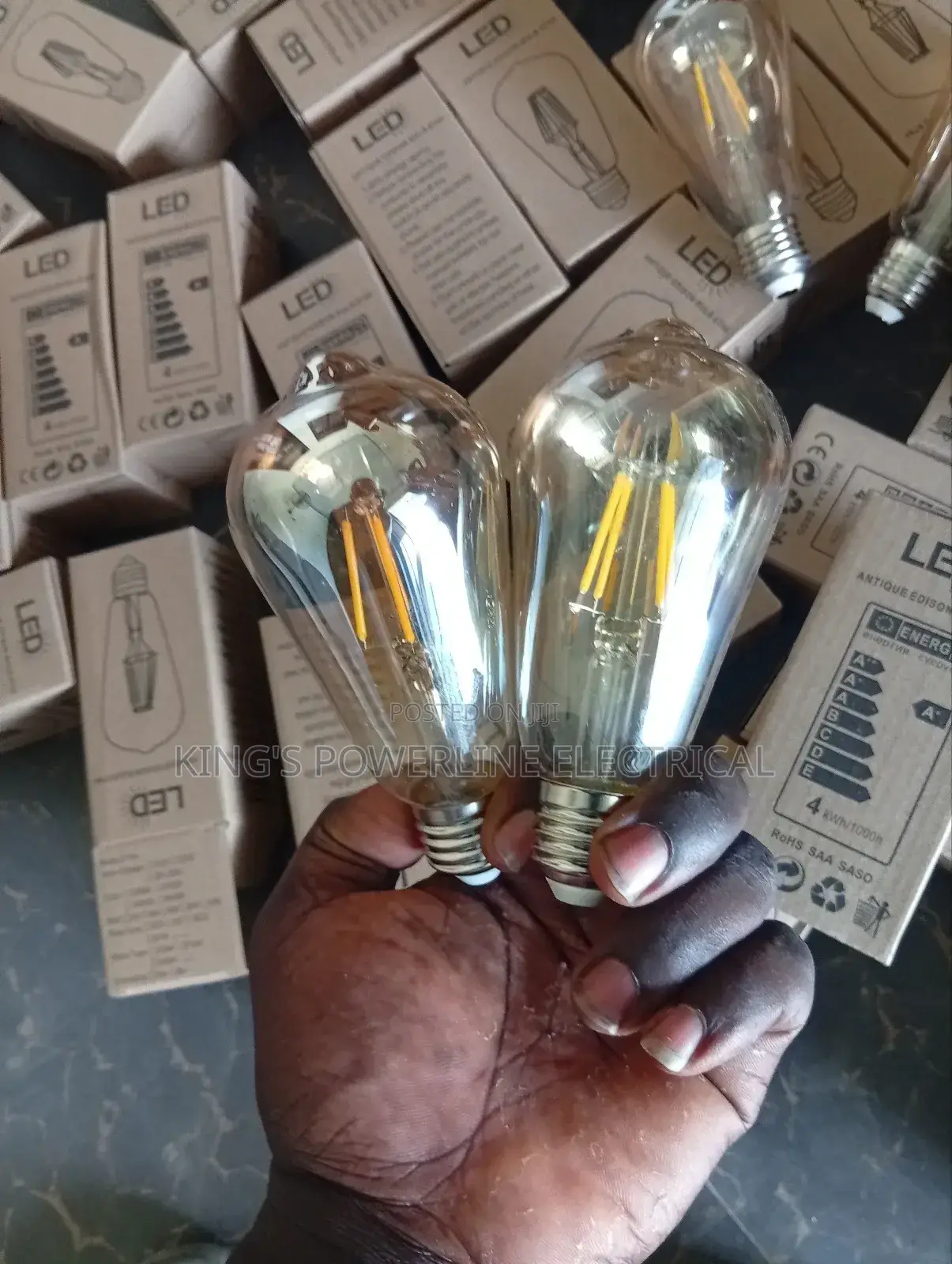 Stg64 6 Watts Bulb Amber Colour