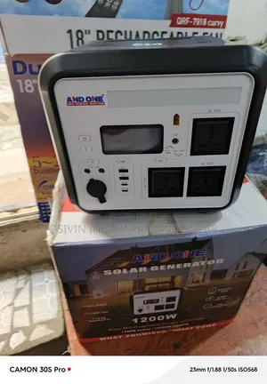 And One 1200w Solar Generator With 200w Solar Panel