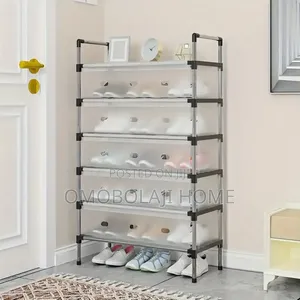 7 , 6 , 5 Layers Shoe Rack With Plastic Cover