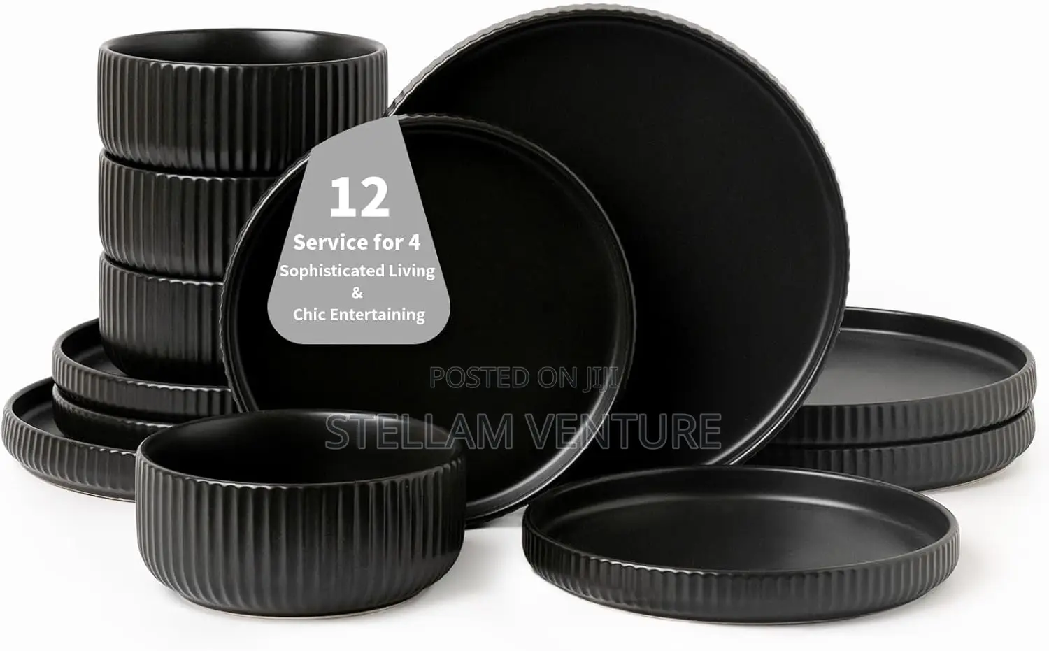 12pcs Stoneware