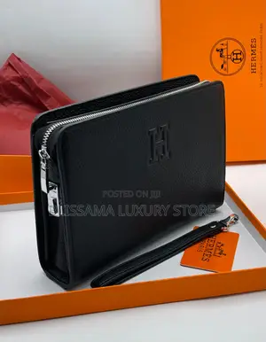 Hermes Quality Leather Luxury Men Armpit Purse