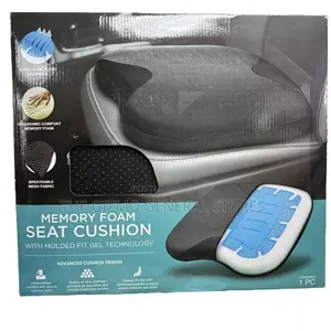 Memory Foam Seat Cushion With Molded Fit Gel Technology