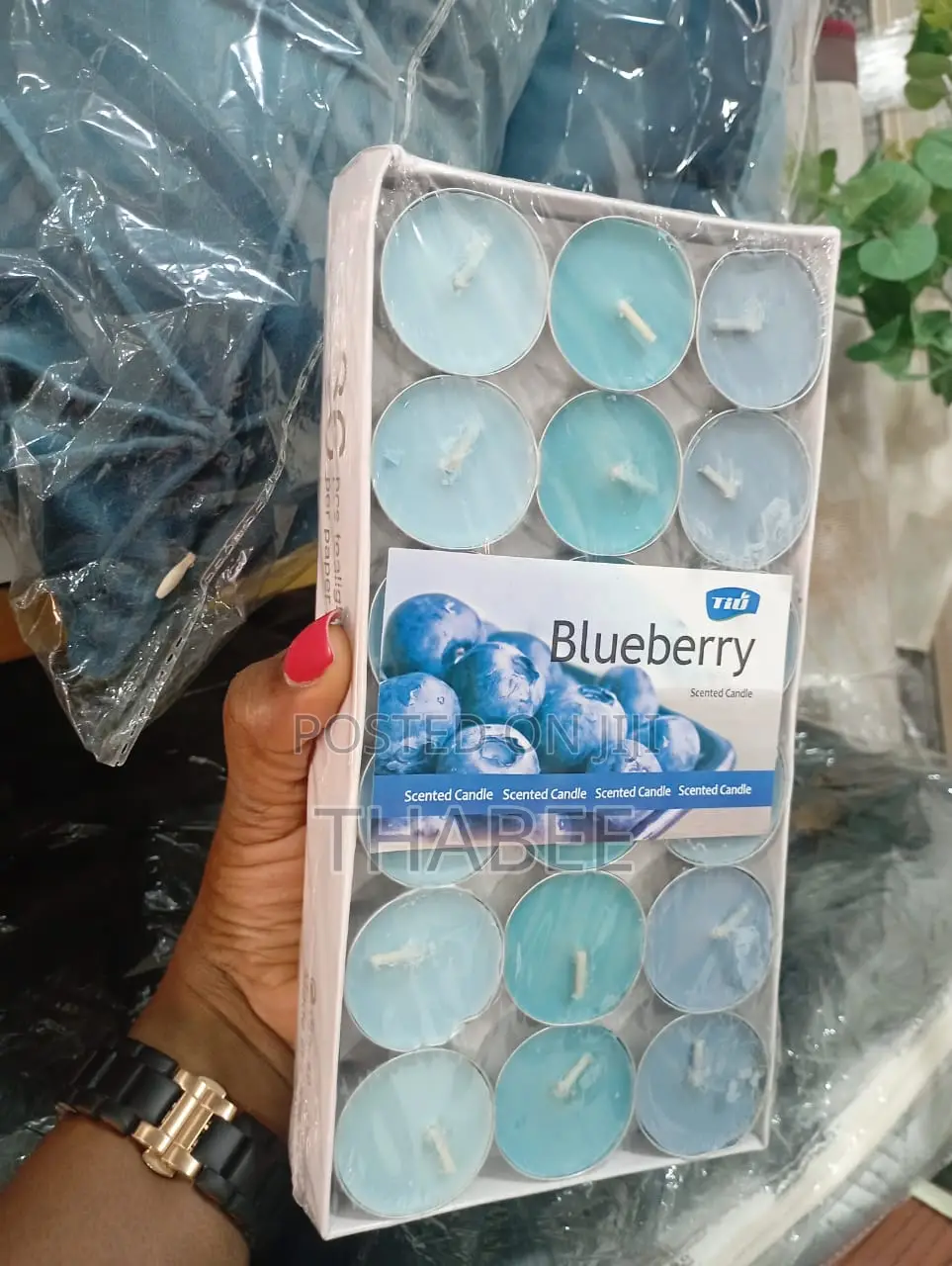 Blueberry Scented Tealight Candles