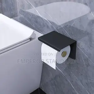 Toilet Tissue Holder, Black Design
