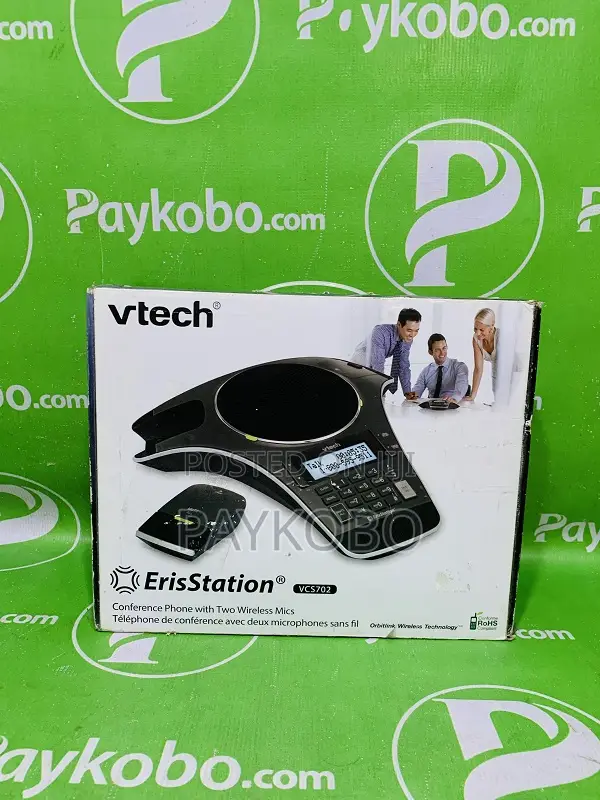 Vtech Erisstation Conference Phone With Two Wireless Mics