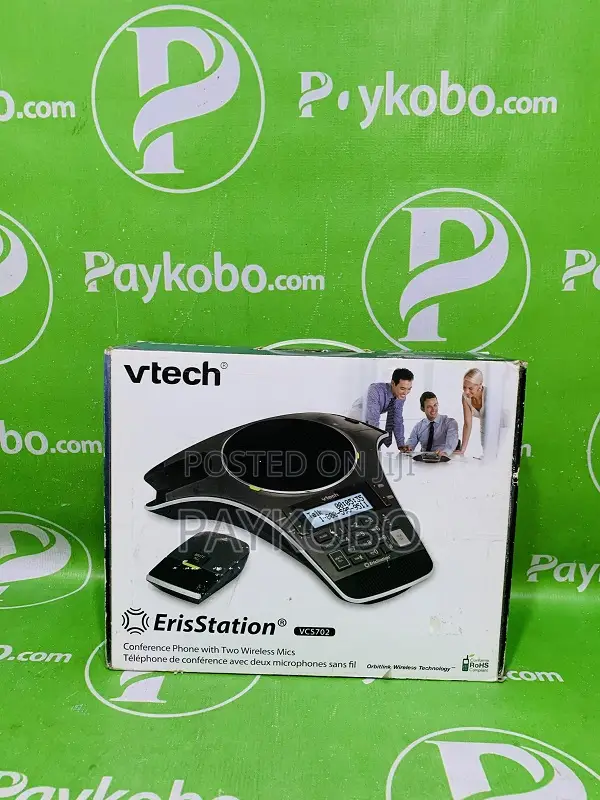 Vtech Erisstation Conference Phone With Two Wireless Mics