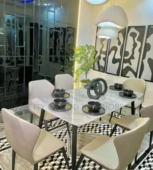 High Quality Imported Dining Table Set With Marble Top