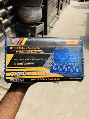 19pcs 1/2” Dr E-Torx Socket Set