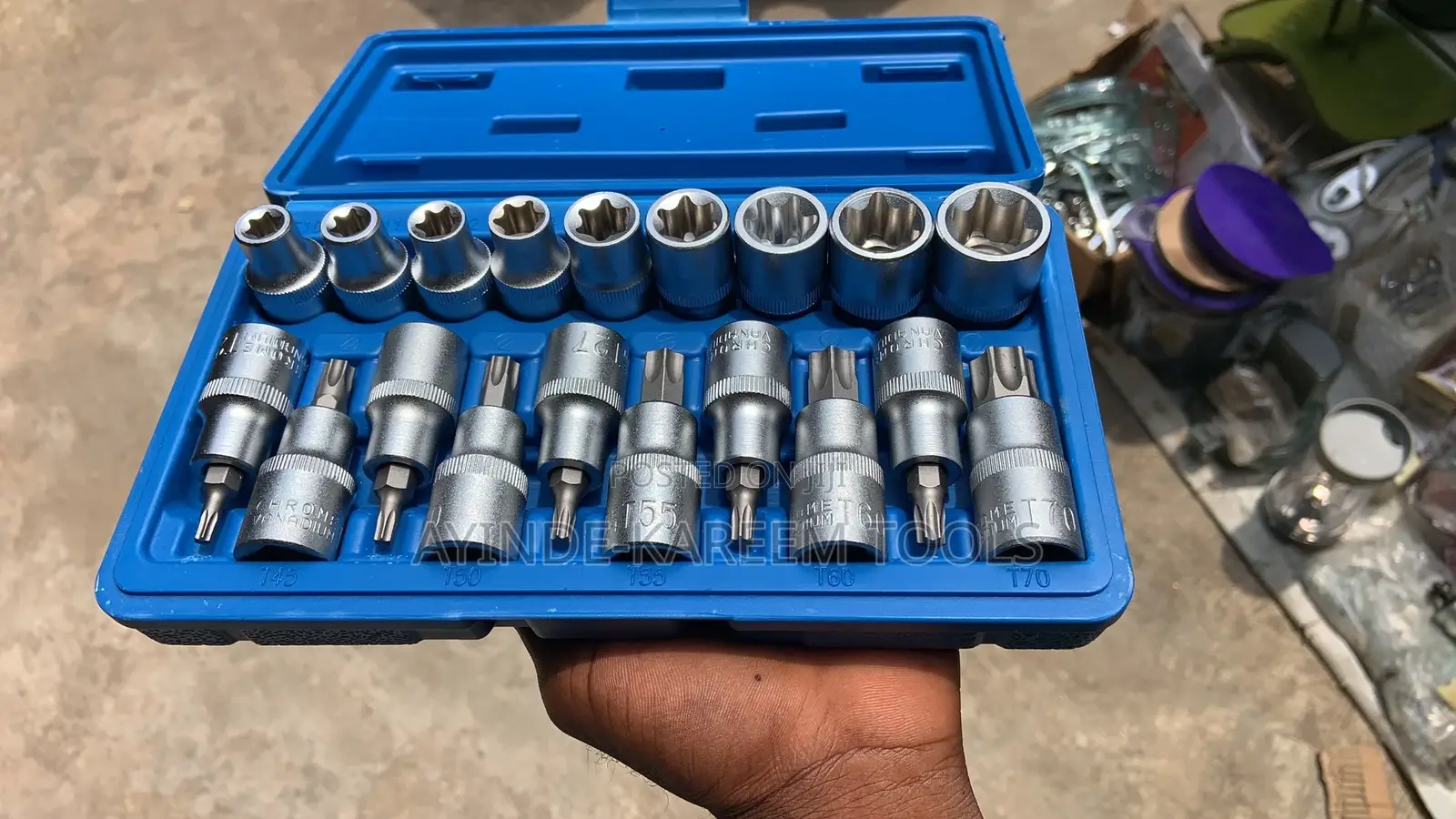 19pcs 1/2” Dr E-Torx Socket Set