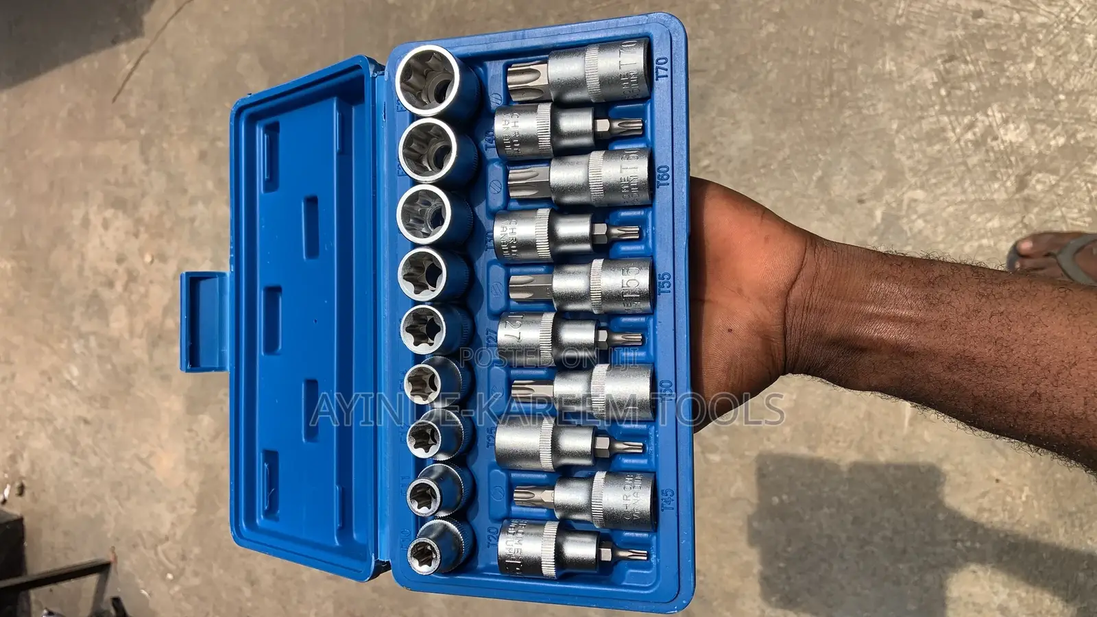 19pcs 1/2” Dr E-Torx Socket Set
