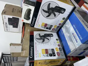 Photo - Easy-to-Read Century 16" Recheargeable Fan With Led Light