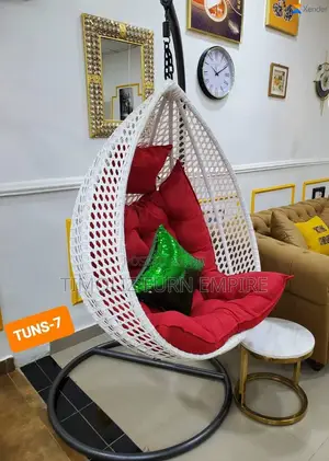 Photo - Contemporary Pure Rattan Swing Chair