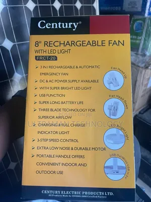 Rechargeable Table Fan 8inches